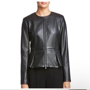 Bailey 44 Avery Vegan Leather Peplum Jacket NWT